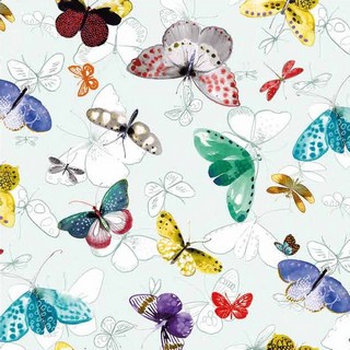 170 1 Színes pillangós viaszos vászon terítő